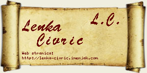 Lenka Civrić vizit kartica